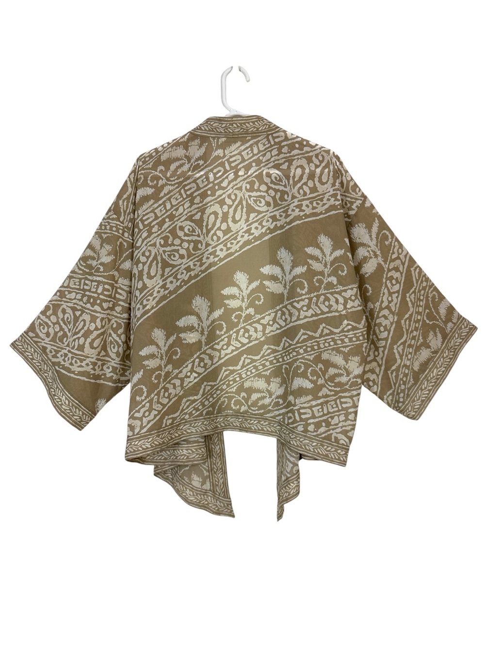 Coldwater Creek Beige Boho Kimono Carxigan - Picture 2 of 5